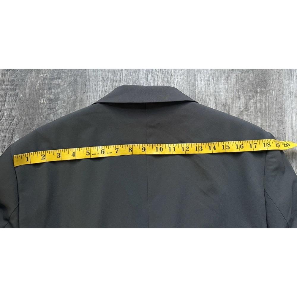 NEW Zara Blazer Sports Coat Jacket Lined Mens Size 44 Charcoal Gray - Picture 10 of 16